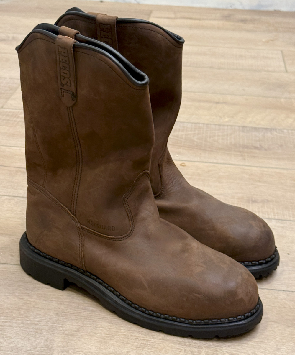 RED WING 4436 SUPERSOLE 11-INCH WATERPROOF SAFETY TOE METGUARD PULLON BOOTS 11.5